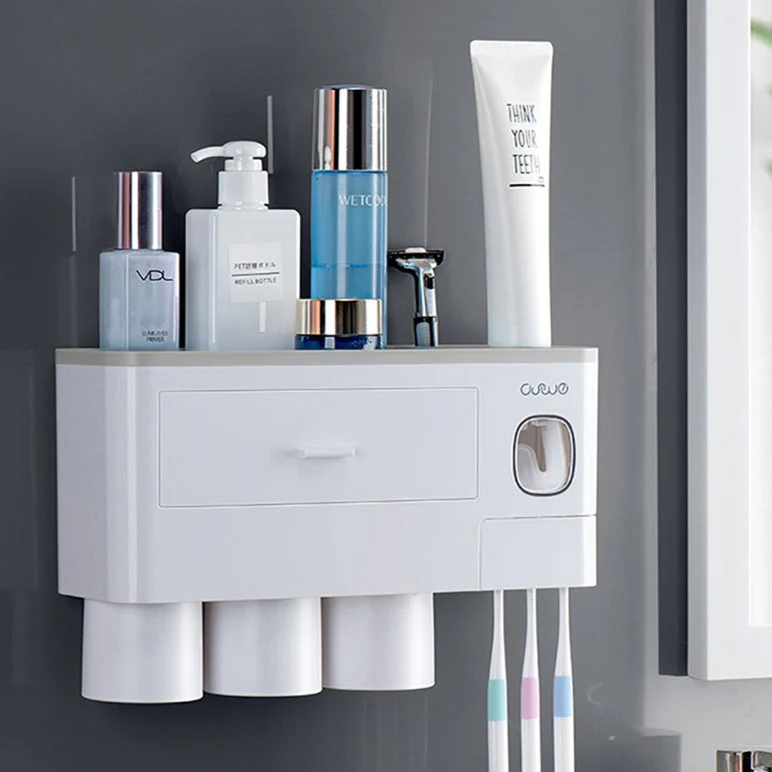 Wall-mounted Toothbrush Holder Toothpaste Squeezer - Image 21