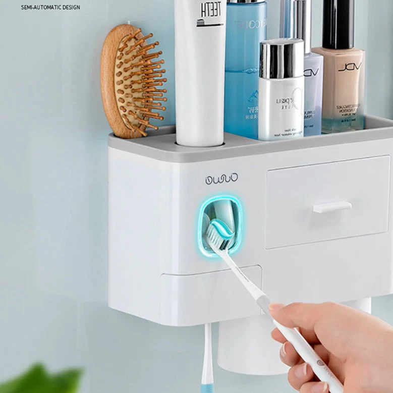 Wall-mounted Toothbrush Holder Toothpaste Squeezer - Image 25