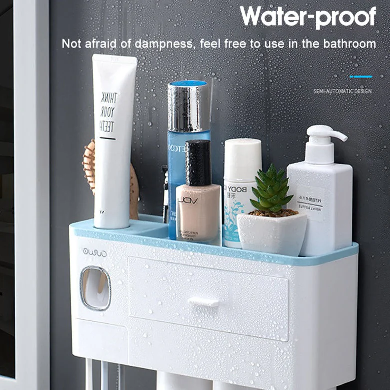 Wall-mounted Toothbrush Holder Toothpaste Squeezer - Image 29