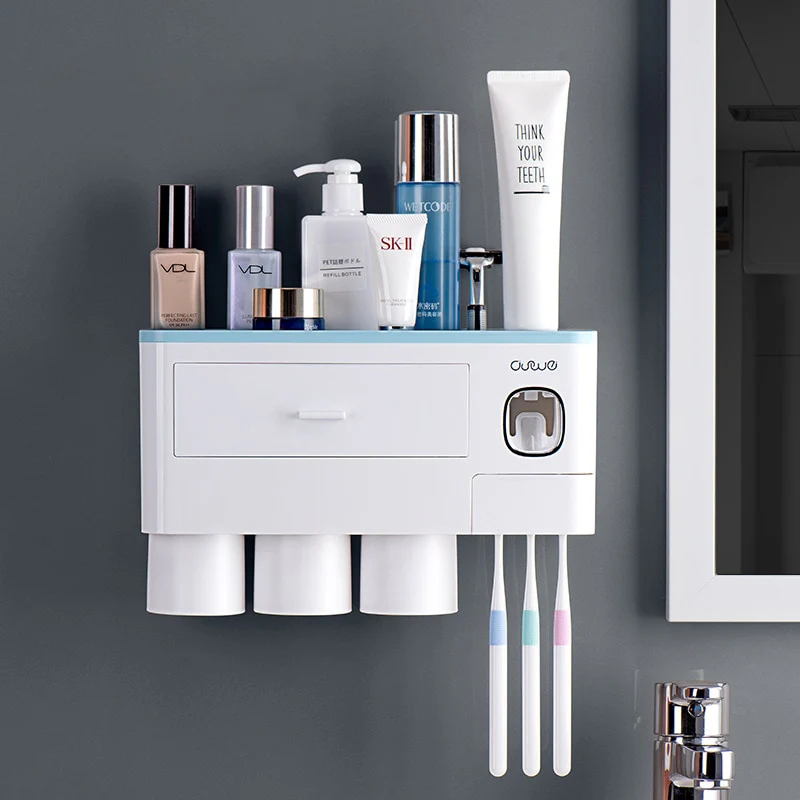 Wall-mounted Toothbrush Holder Toothpaste Squeezer - Image 4