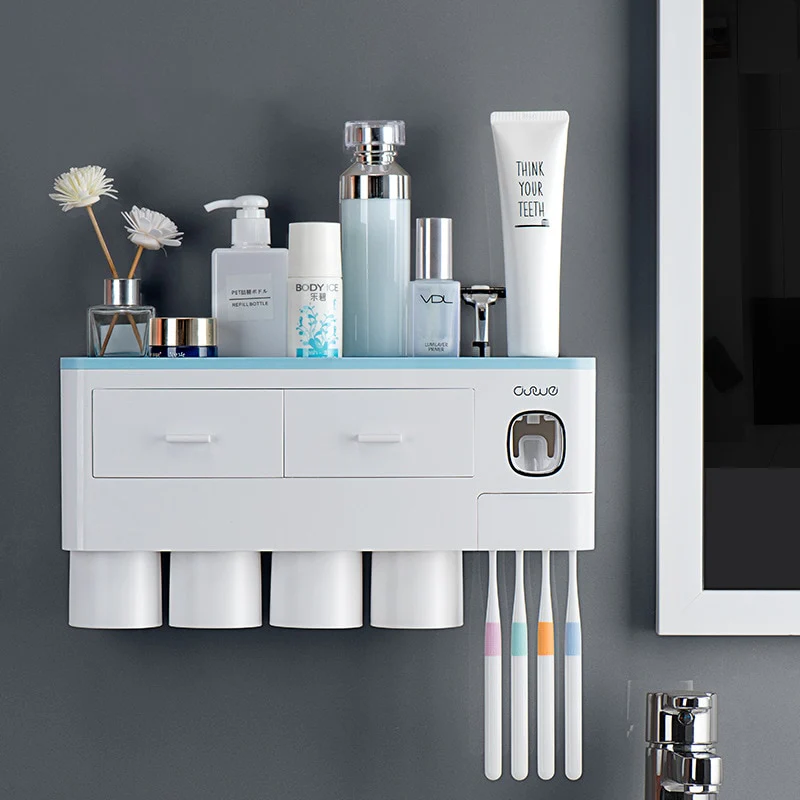 Wall-mounted Toothbrush Holder Toothpaste Squeezer - Image 7