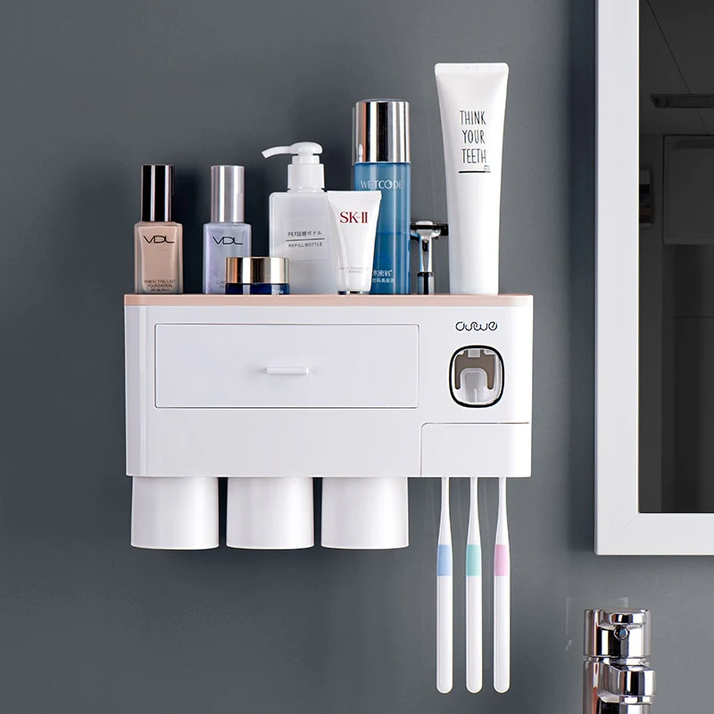 Wall-mounted Toothbrush Holder Toothpaste Squeezer - Image 8