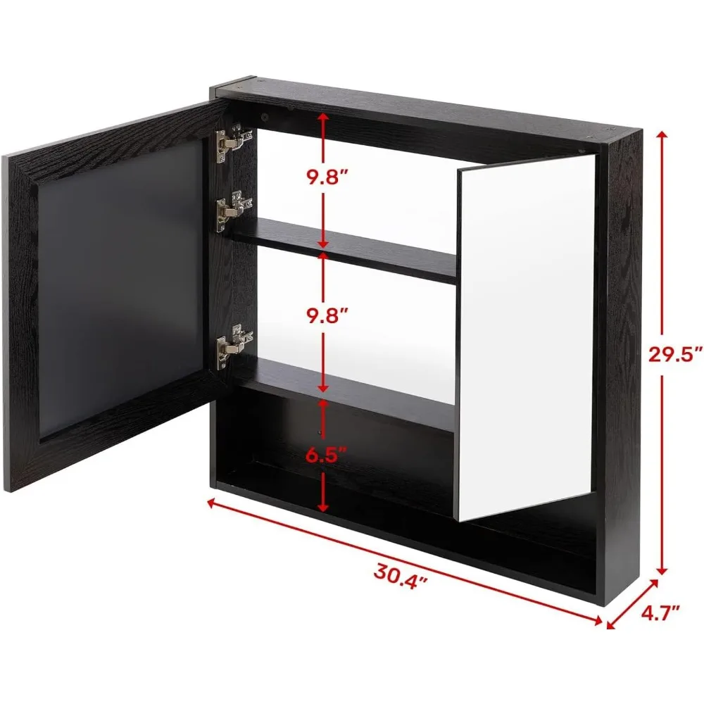 Wall Storage Cabinet Mirror - Image 3
