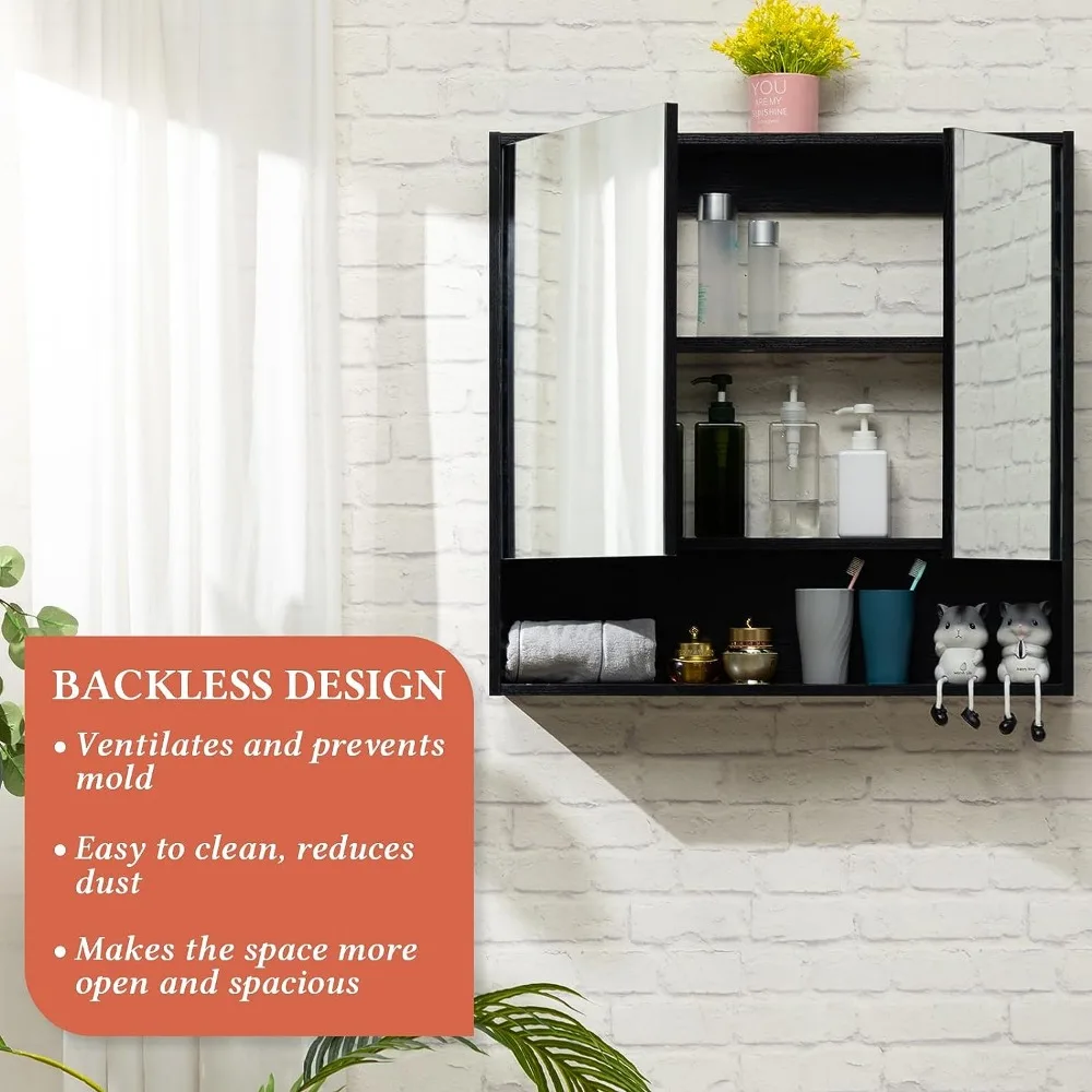 Wall Storage Cabinet Mirror - Image 4