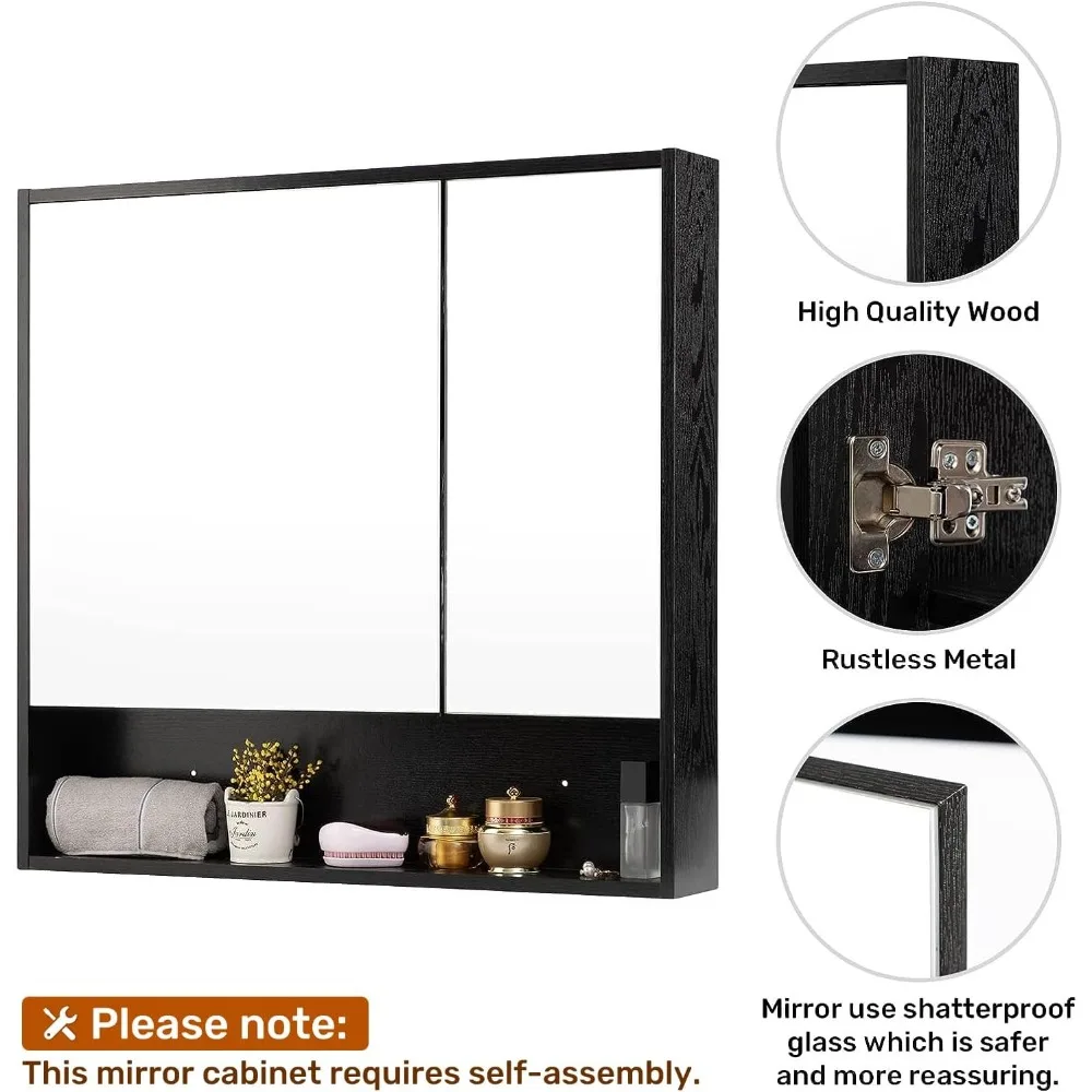 Wall Storage Cabinet Mirror - Image 6