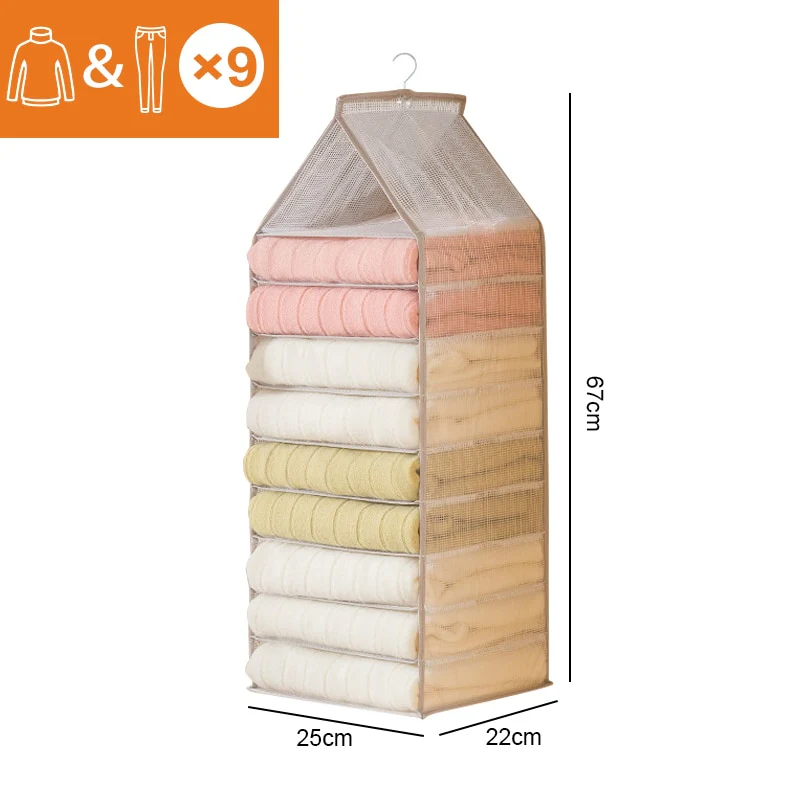 Wardrobe Hanging Clothes Organizer - Image 11