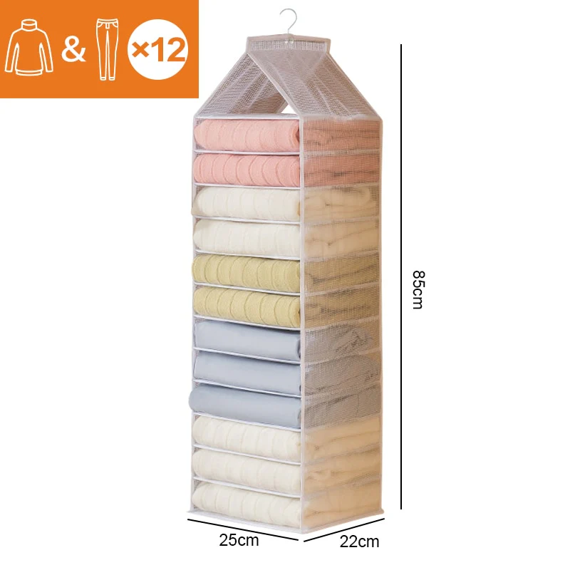 Wardrobe Hanging Clothes Organizer - Image 14