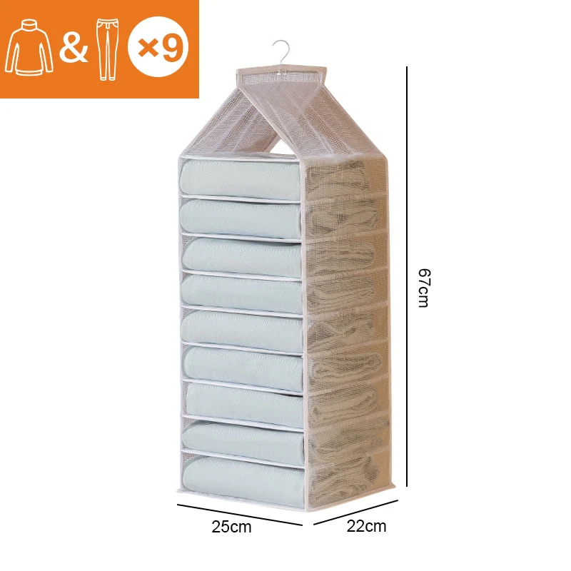 Wardrobe Hanging Clothes Organizer - Image 15