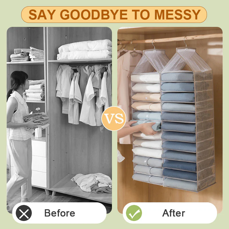 Wardrobe Hanging Clothes Organizer - Image 26