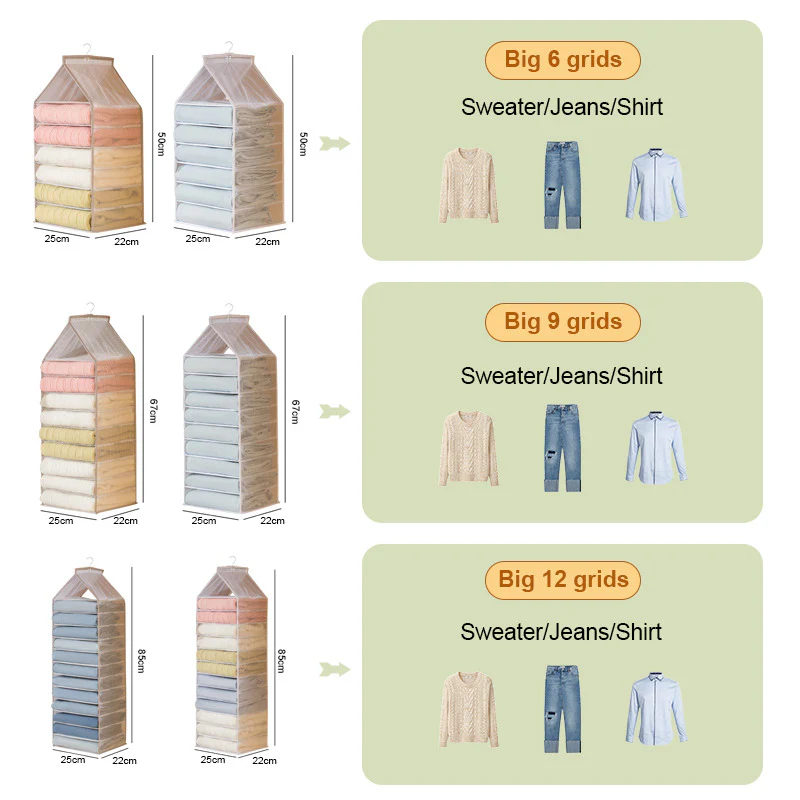 Wardrobe Hanging Clothes Organizer - Image 31
