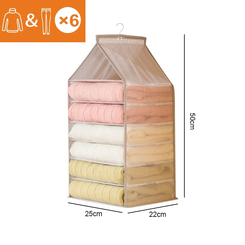 Wardrobe Hanging Clothes Organizer - Image 9