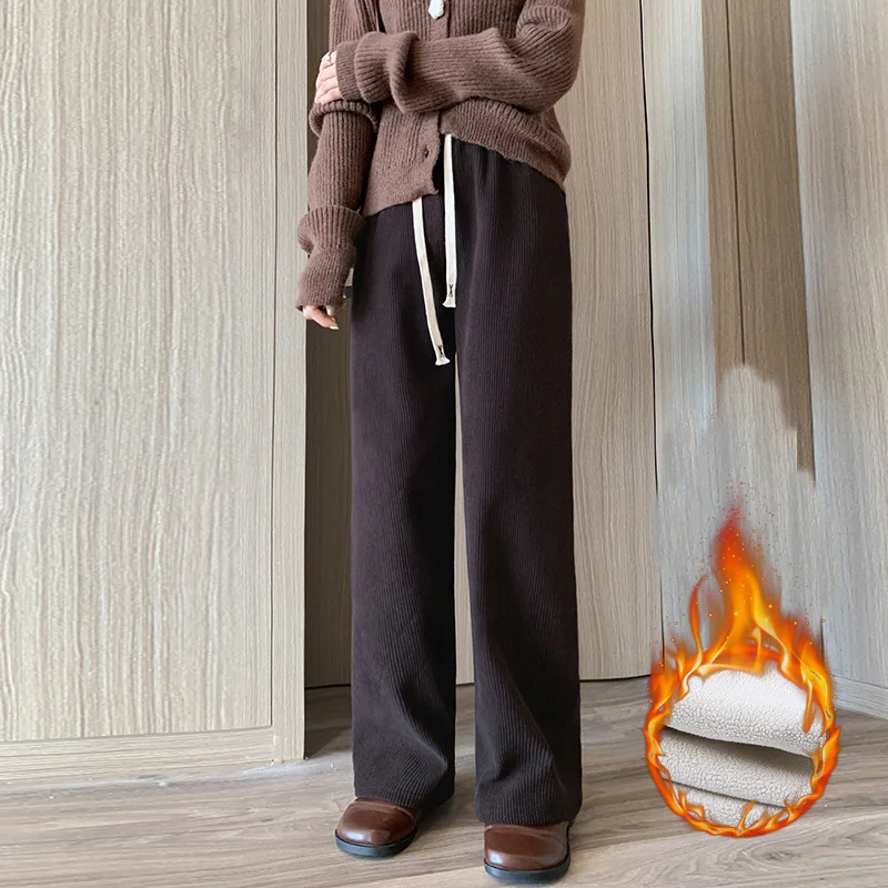 Warm Fleece Wide Leg Pants - Image 13