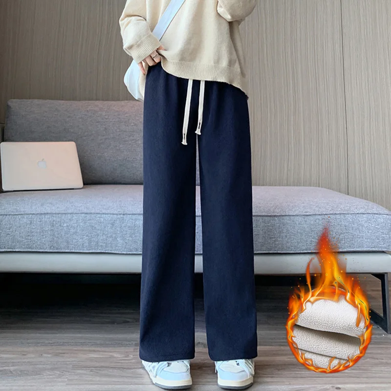 Warm Fleece Wide Leg Pants - Image 14
