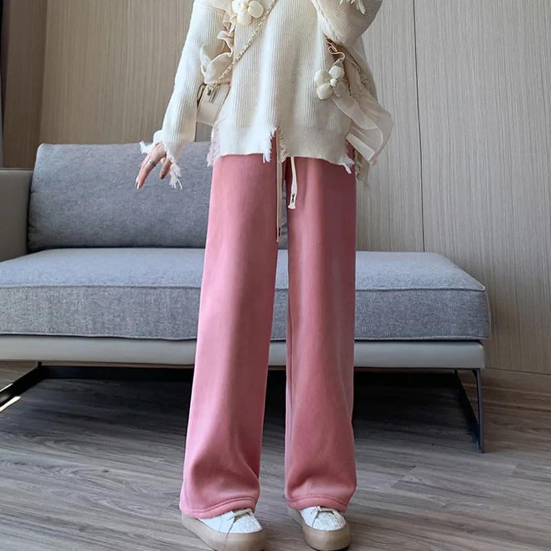 Warm Fleece Wide Leg Pants - Image 9