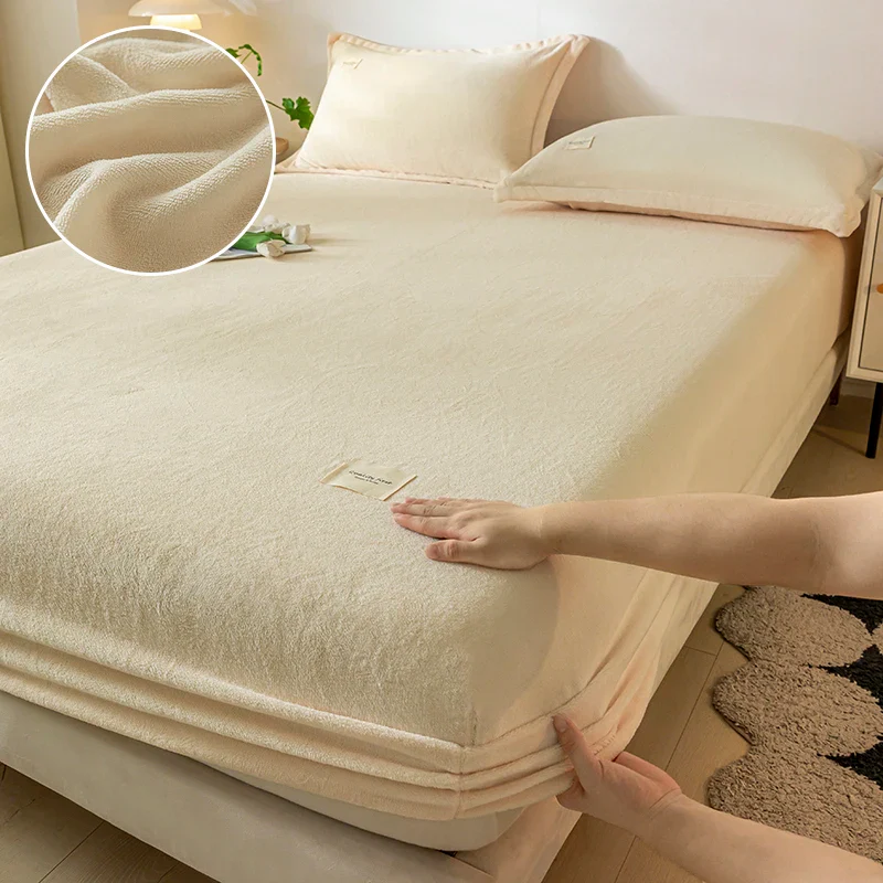 Warm Plush Fitted Bed Sheet - Image 12
