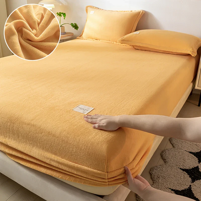 Warm Plush Fitted Bed Sheet - Image 13