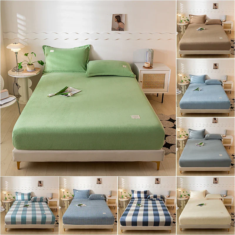 Warm Plush Fitted Bed Sheet - Image 2