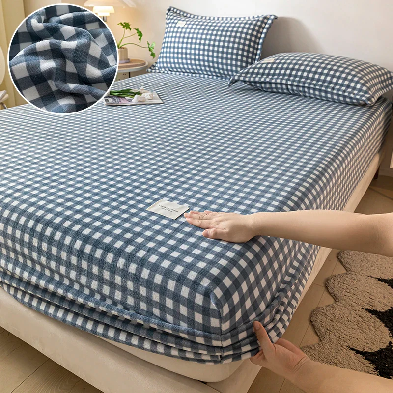 Warm Plush Fitted Bed Sheet - Image 20
