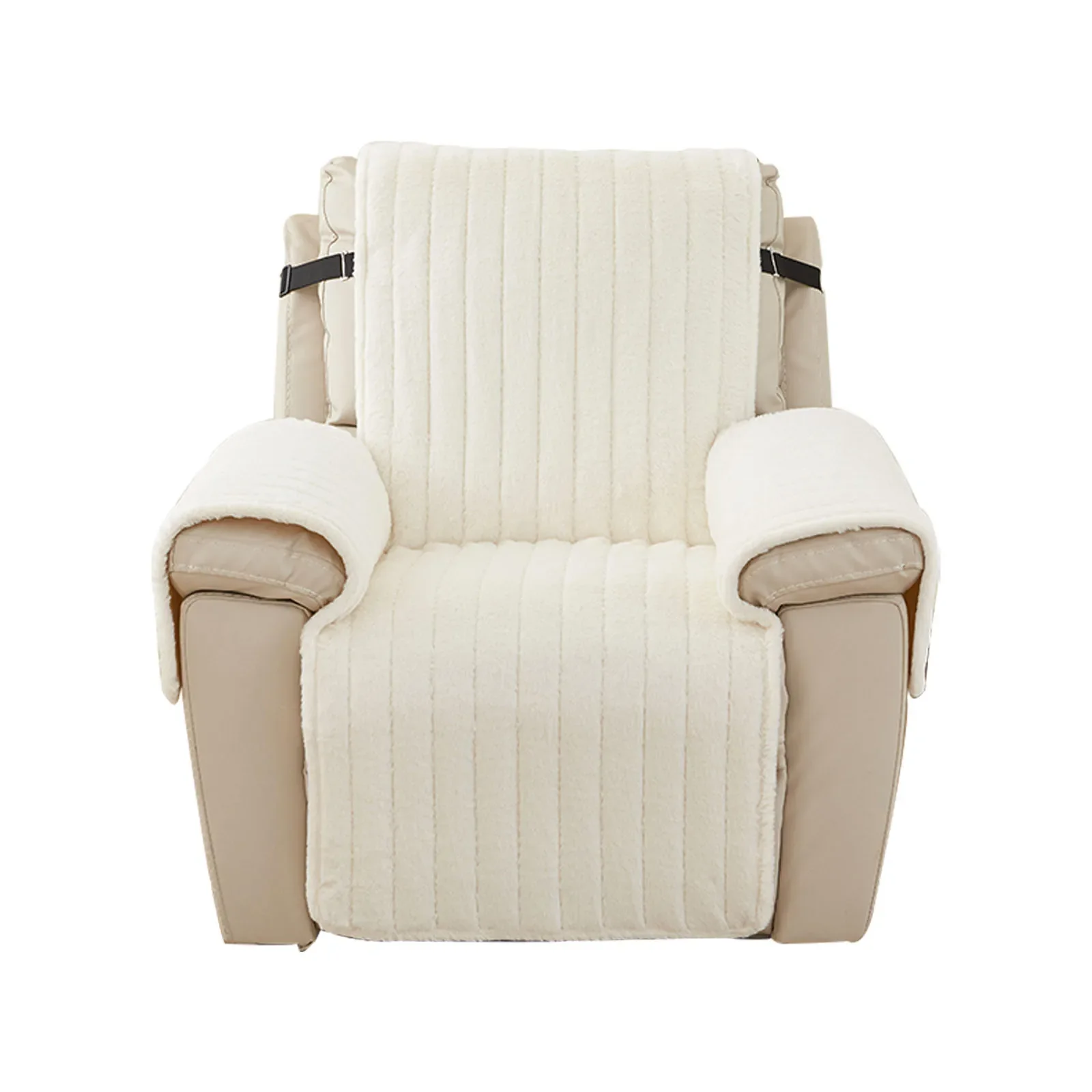 Warm Plush Fur Recliner Sofa Cover - Image 8