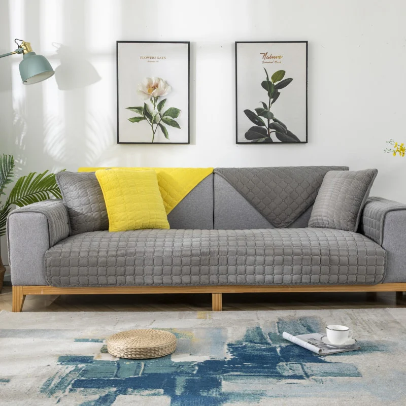 Warm Plush Sofa Cover - Image 11
