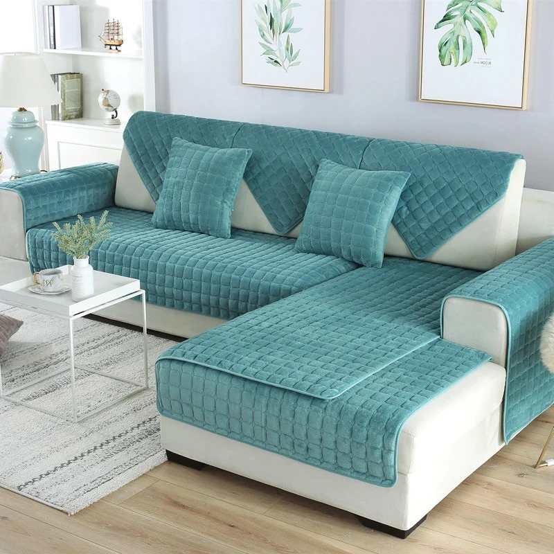 Warm Plush Sofa Cover - Image 12