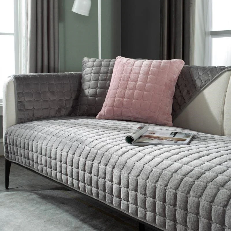 Warm Plush Sofa Cover - Image 14