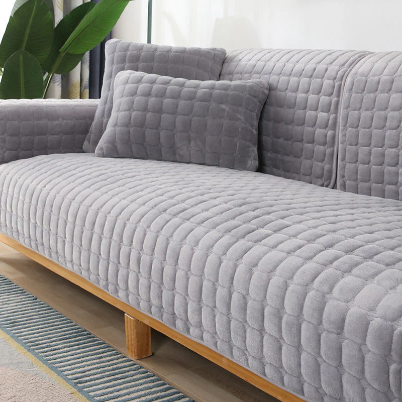 Warm Plush Sofa Cover - Image 18