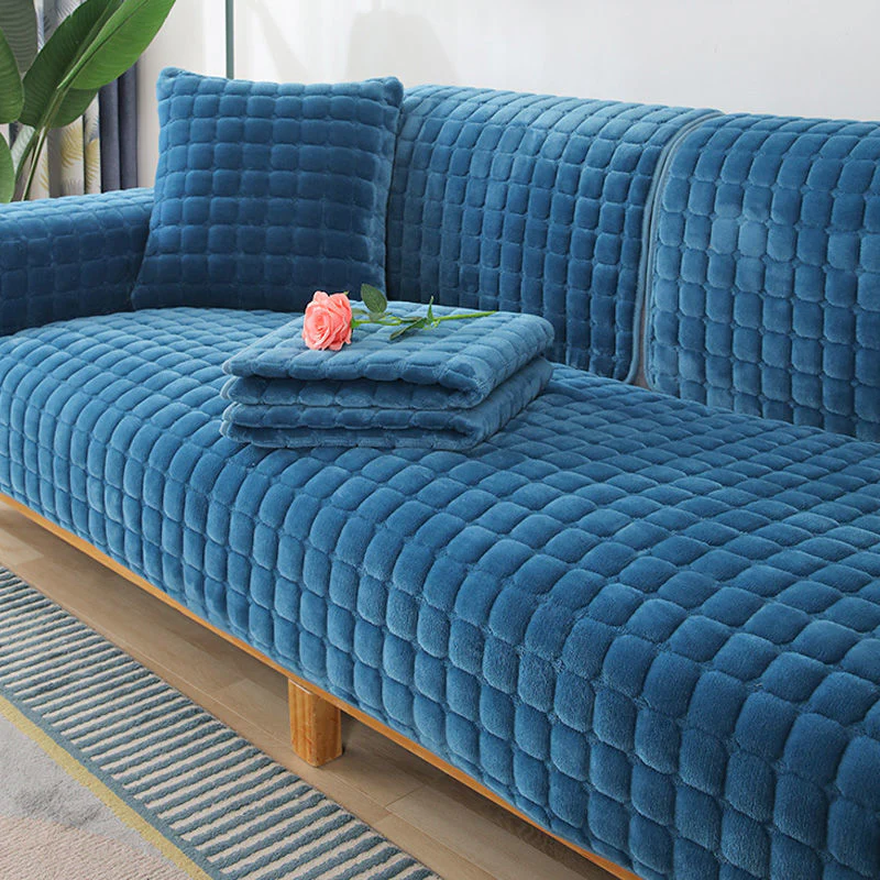 Warm Plush Sofa Cover - Image 3