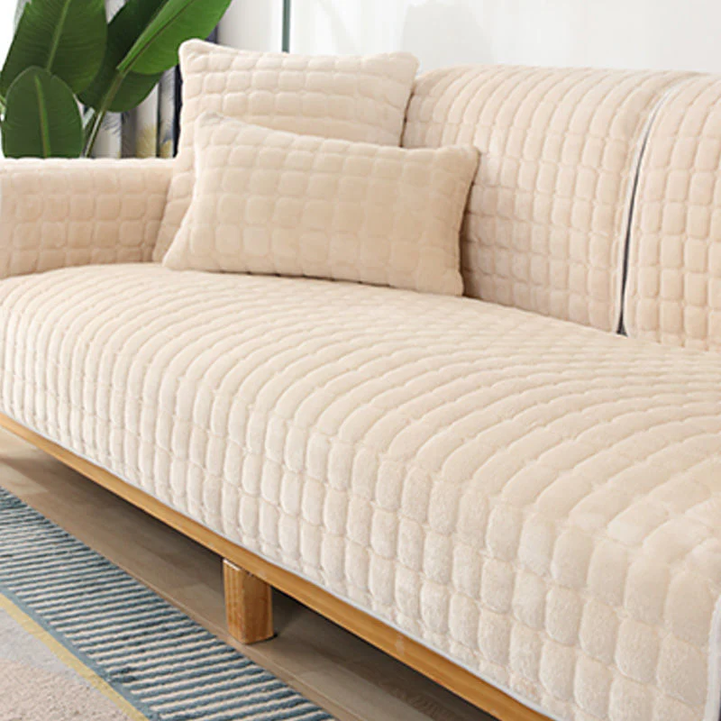 Warm Plush Sofa Cover - Image 5