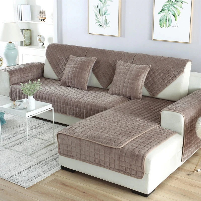 Warm Plush Sofa Cover - Image 8