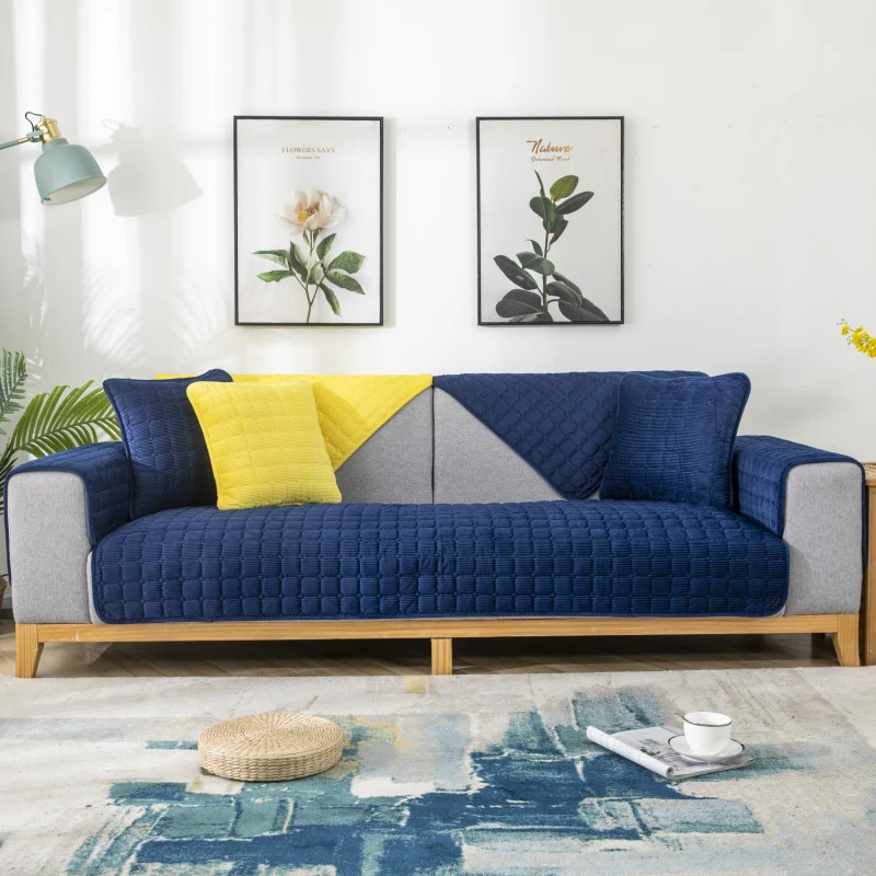Warm Plush Sofa Cover - Image 9