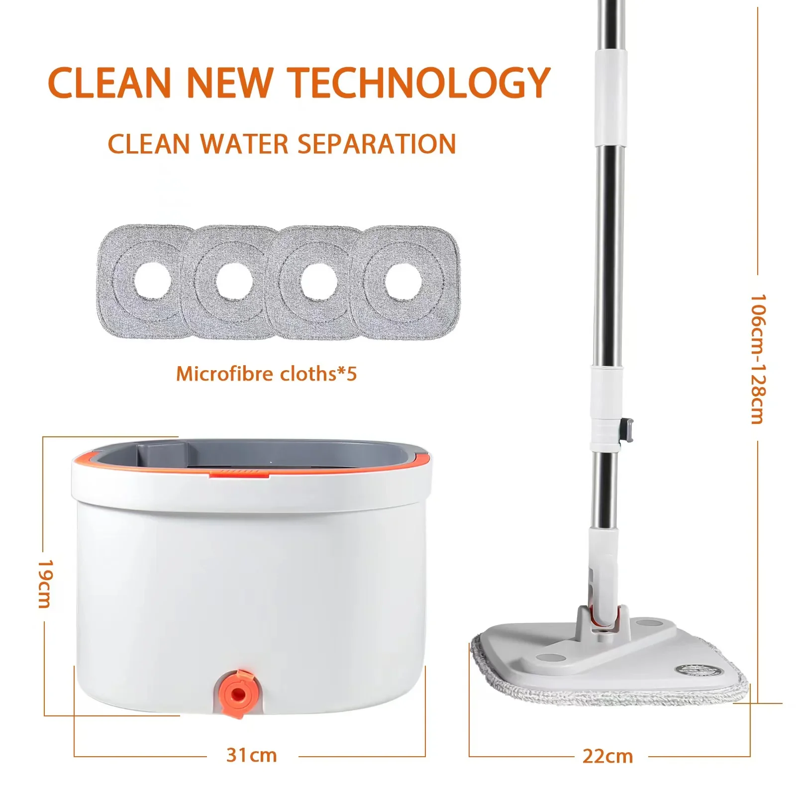 Water Separation Bucket Mop - Image 4