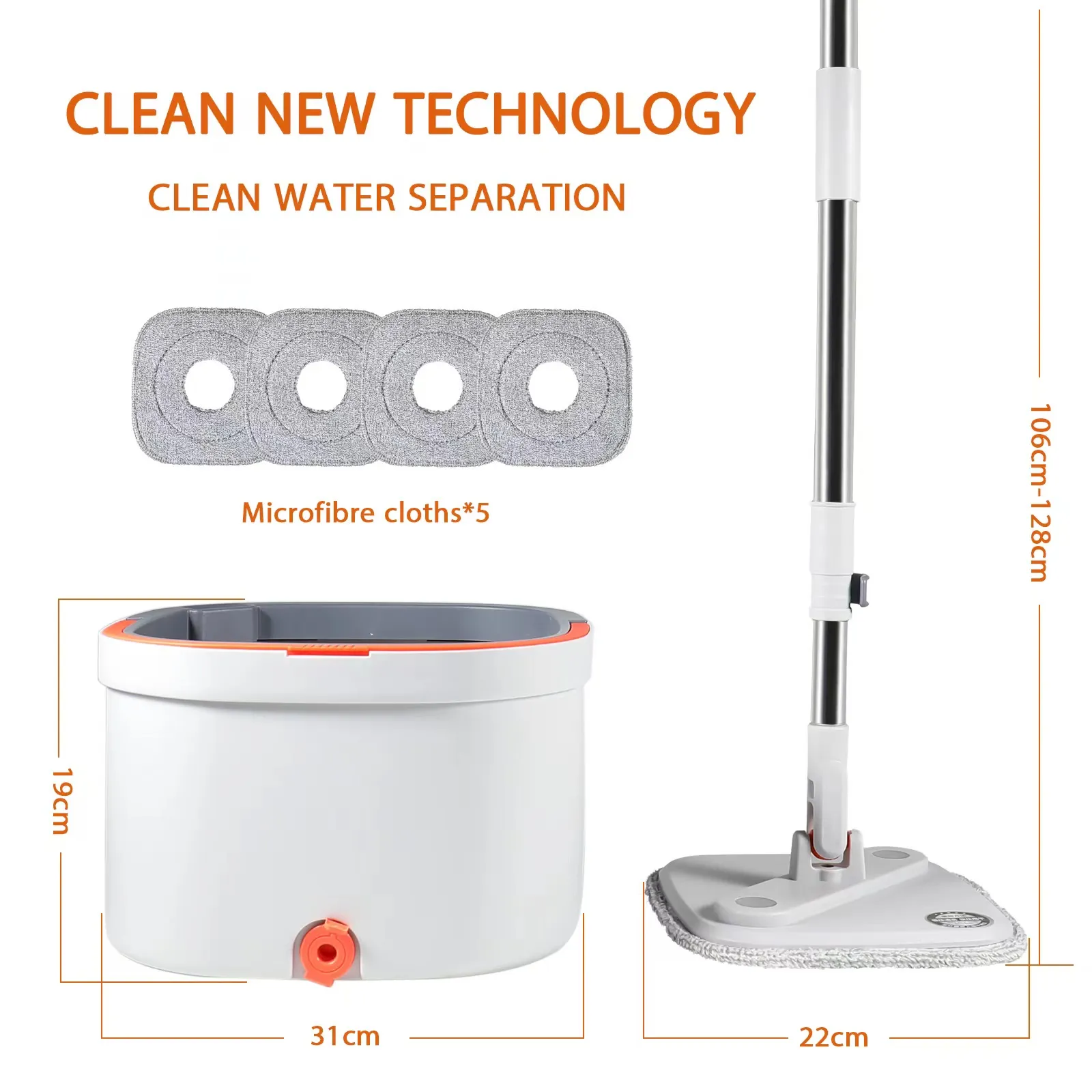 Water Separation Bucket Mop - Image 7