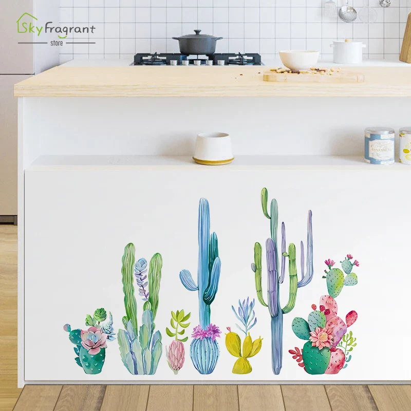 Watercolor Cactus Wall Sticker - Image 6