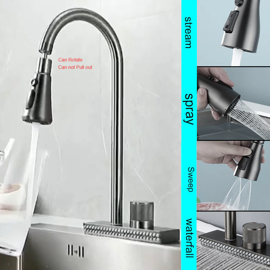 Waterfall Sink Faucet Water Tap - Image 27