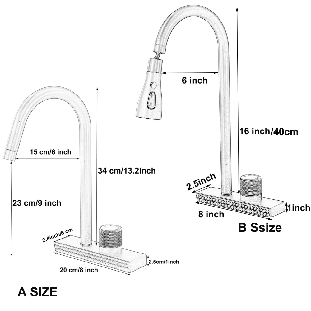 Waterfall Sink Faucet Water Tap - Image 9