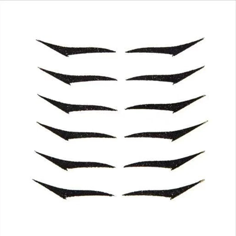 Waterproof Colorful Glitter Eyeliner Sticker Set - Image 11