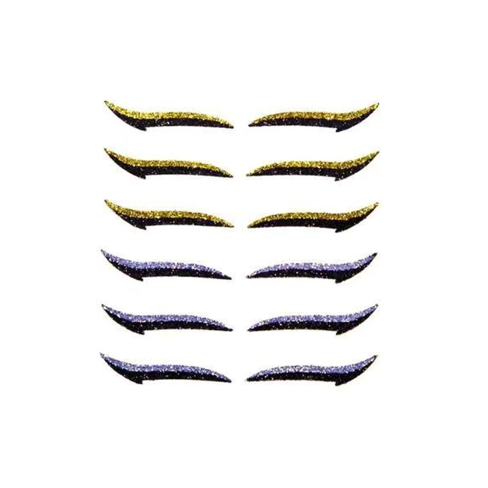 Waterproof Colorful Glitter Eyeliner Sticker Set - Image 2