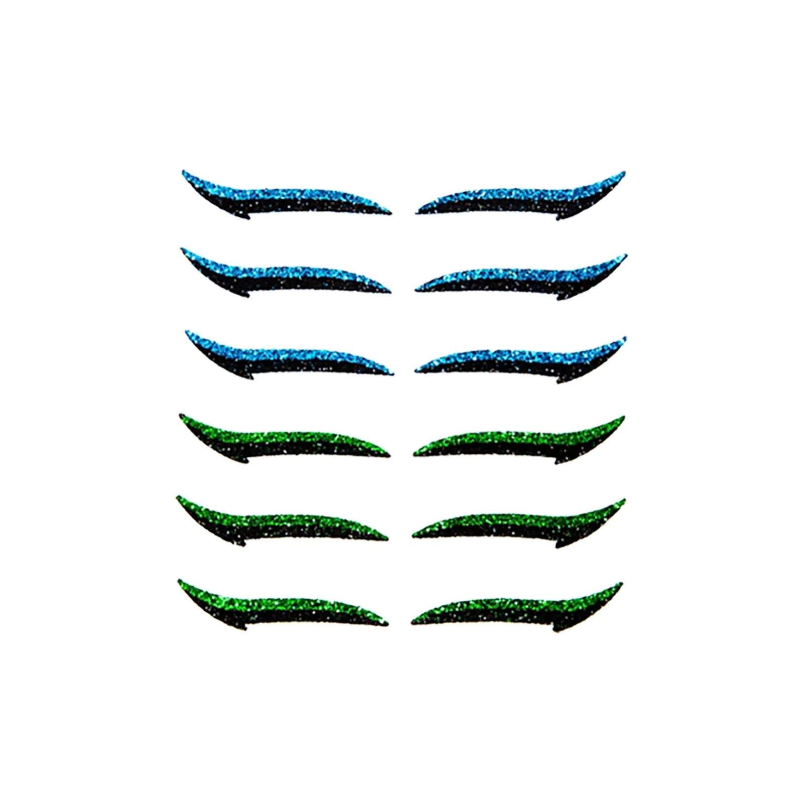 Waterproof Colorful Glitter Eyeliner Sticker Set - Image 4