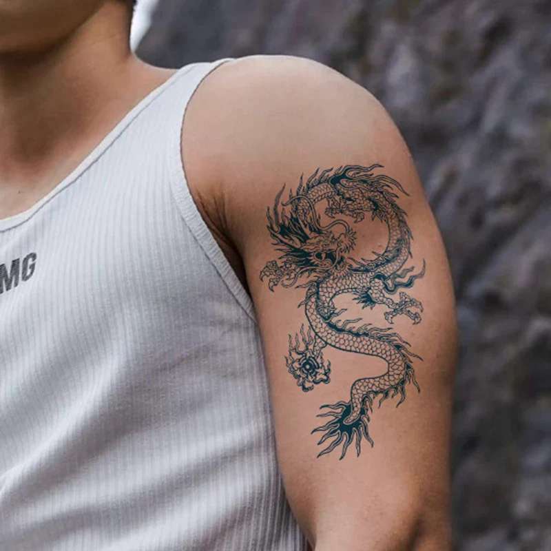 Waterproof Dragon Tattoo Sticker - Image 3