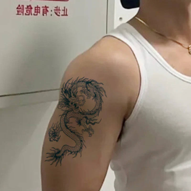 Waterproof Dragon Tattoo Sticker - Image 4