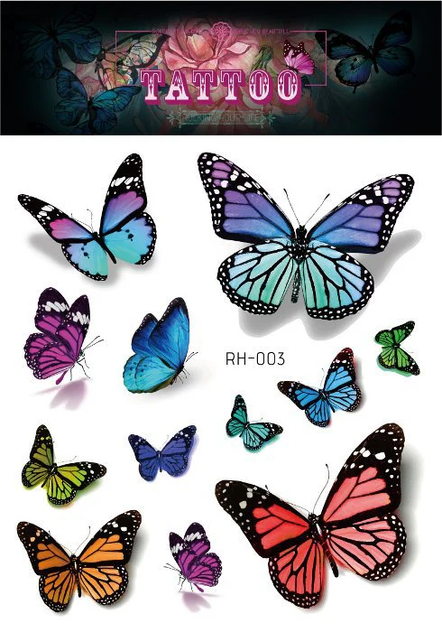 Waterproof Eyes Face Art Fake Tattoo Sticker - Image 37