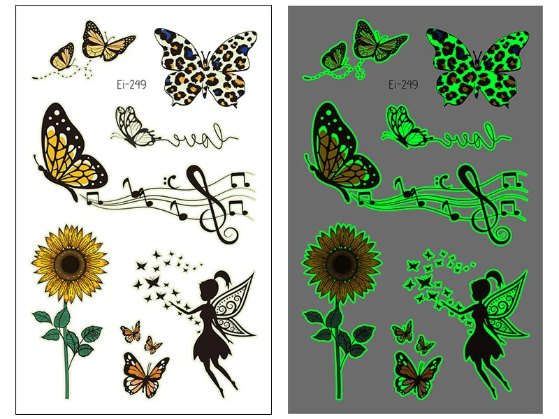 Waterproof Eyes Face Art Fake Tattoo Sticker - Image 44
