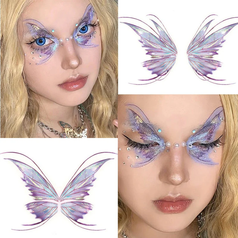 Waterproof Eyes Face Art Fake Tattoo Sticker - Image 59
