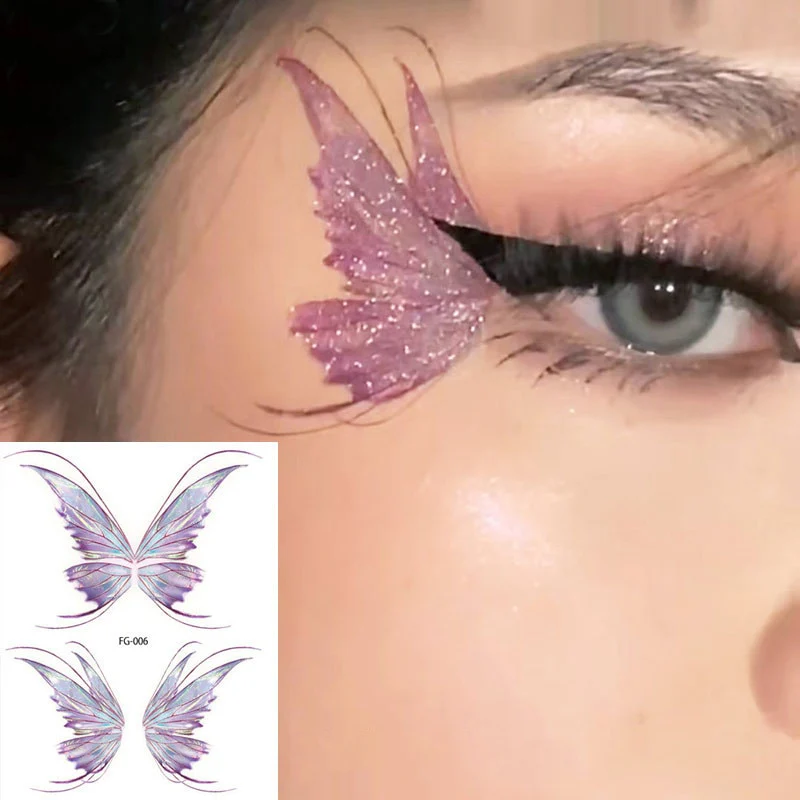 Waterproof Eyes Face Art Fake Tattoo Sticker - Image 60