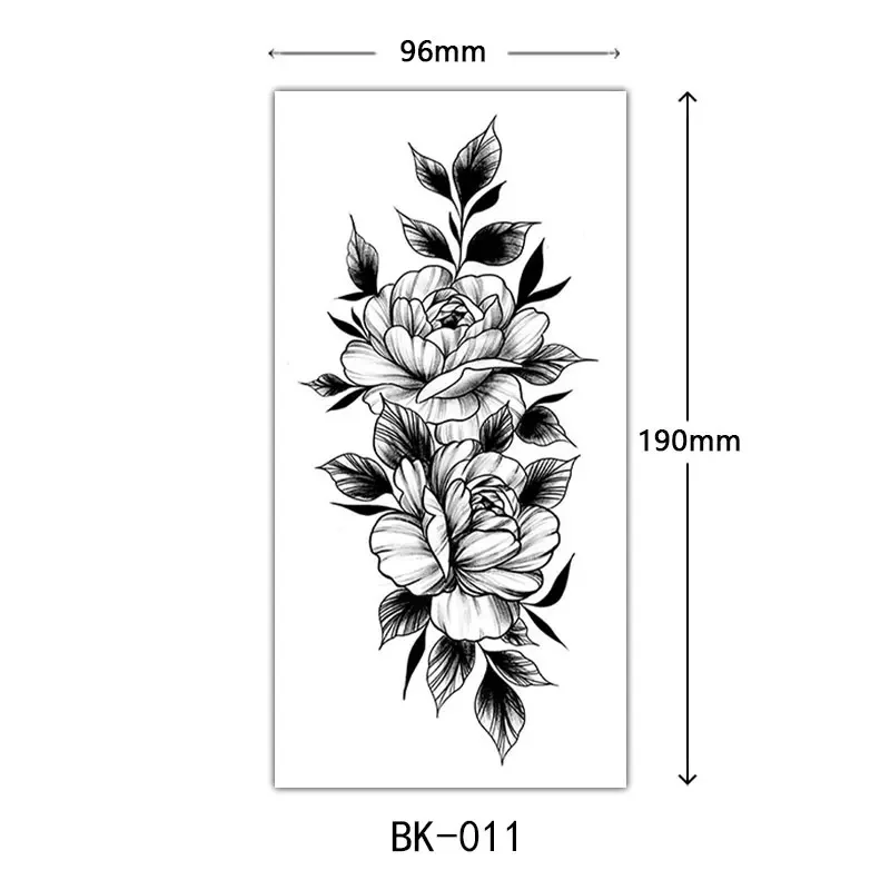 Waterproof Flower Temporary Tattoos - Image 11