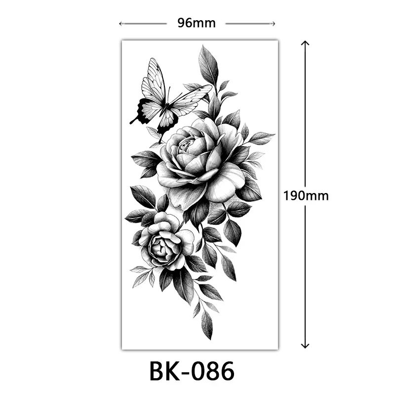 Waterproof Flower Temporary Tattoos - Image 12