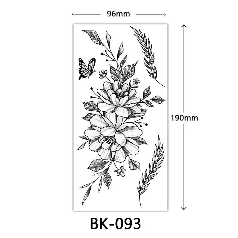 Waterproof Flower Temporary Tattoos - Image 13