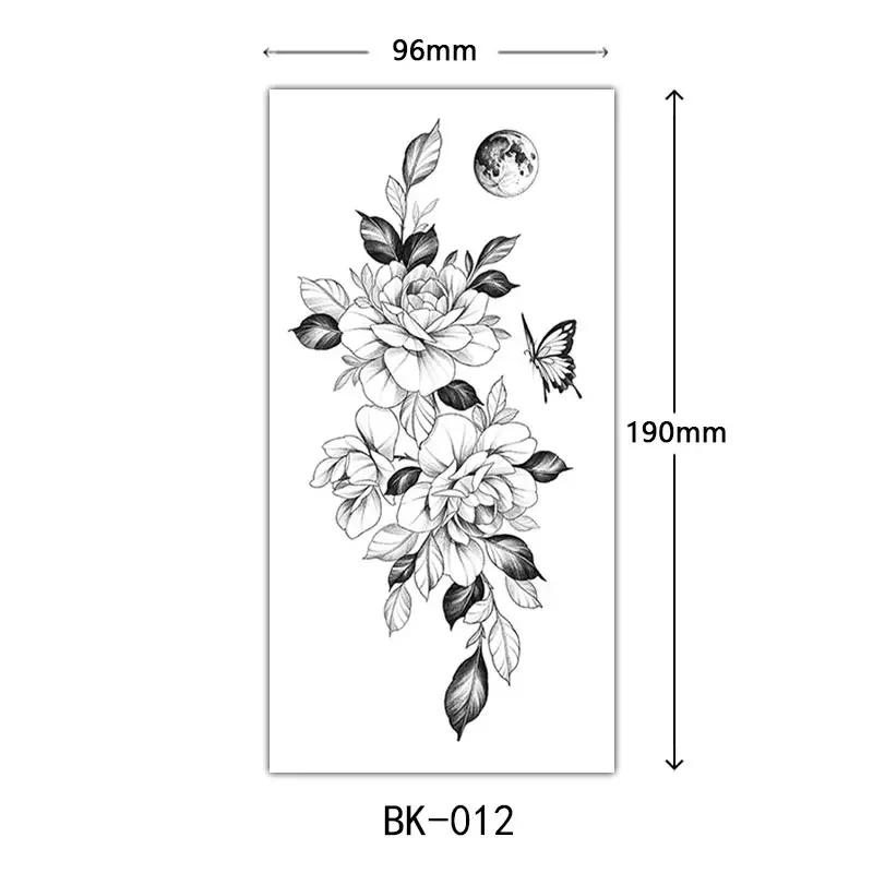 Waterproof Flower Temporary Tattoos - Image 14
