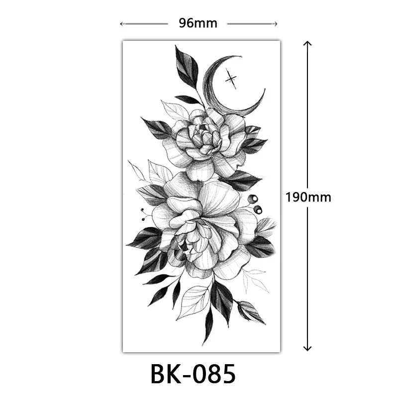 Waterproof Flower Temporary Tattoos - Image 15